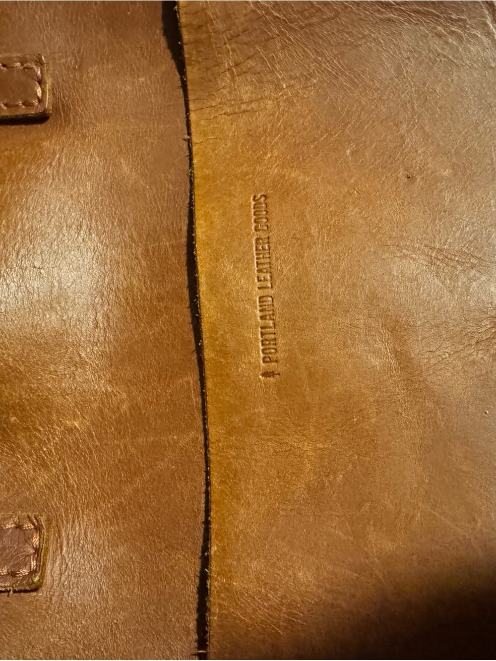 Portland Leather Brown Crossbody Tote - Picture 11 of 13